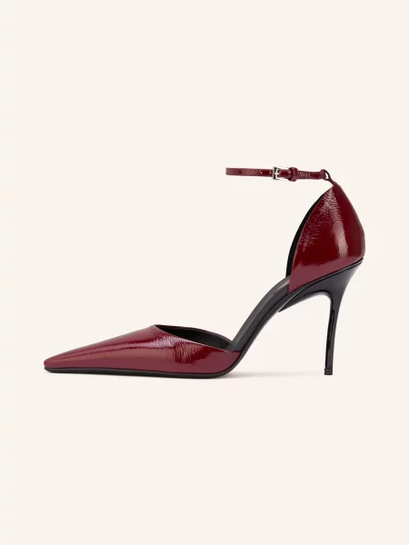 Alaïa Lakované Lodičky D'orsay tmavě červená