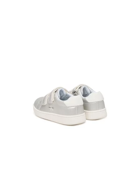 Sneakersy Calvin Klein Low Cut Velcro M Stříbrná