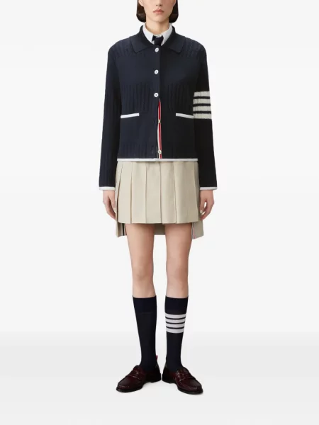 Cardigan Thom Browne de lână albastru