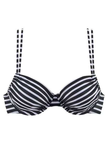 VENICE BEACH Sutien costum de baie negru alb