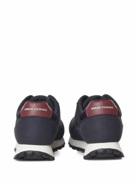 Sneakerși Armani Exchange cu autograf albastru