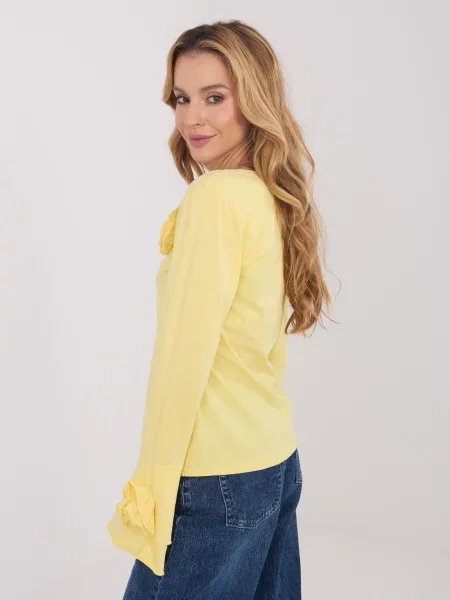 Bluză Italy Moda cu aplicații albastru