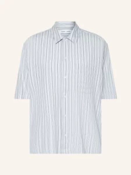 Samsøe Samsøe Košile S Krátkým Rukávem Saayo Comfort Fit tmavě modrá černá bílá