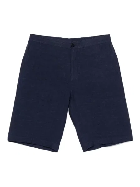 Pantaloni scurți Zegna de in albastru