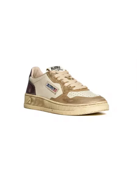 Sneakersy Autry skórzane beżowe