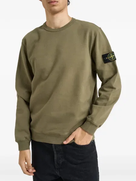 Pulover Stone Island cu strasuri verde