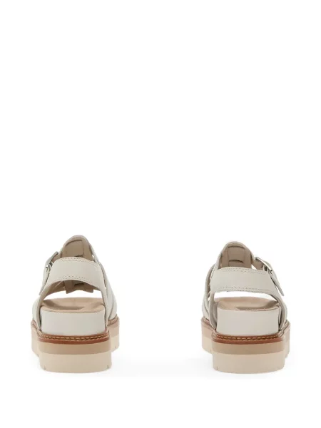 Sandale Clarks cu platformă cu cataramă alb