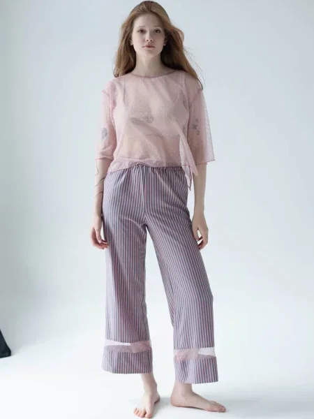 Женская полосатая пижама