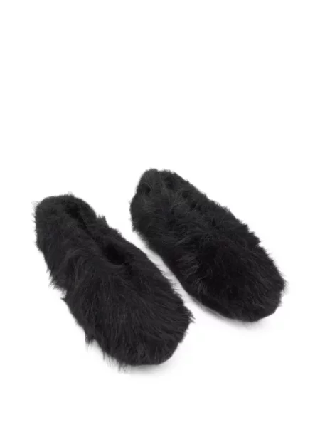 Balerini Moschino cu blană negru