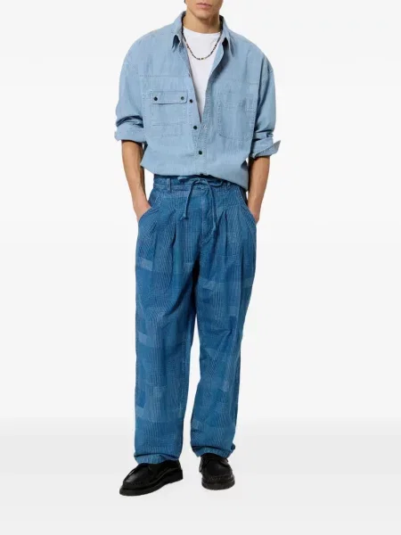 Pantaloni Isabel Marant albastru
