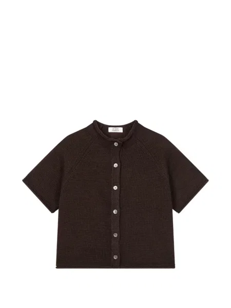 Scurt cardigan Tomboy maro
