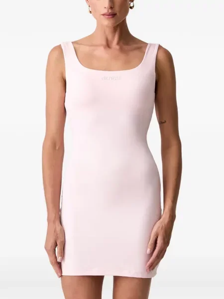 Rochie mini Guess cu autograf roz