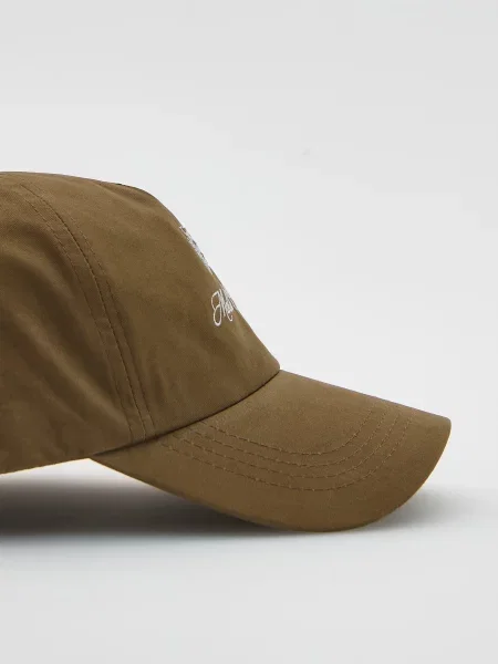 Reserved Бейсболка з вишивкою коричневий