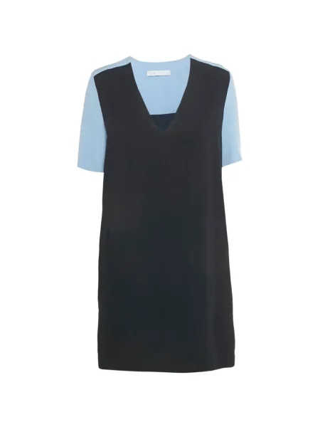 Rochie mini Victoria Victoria Beckham cu decolteu în V de costum negru