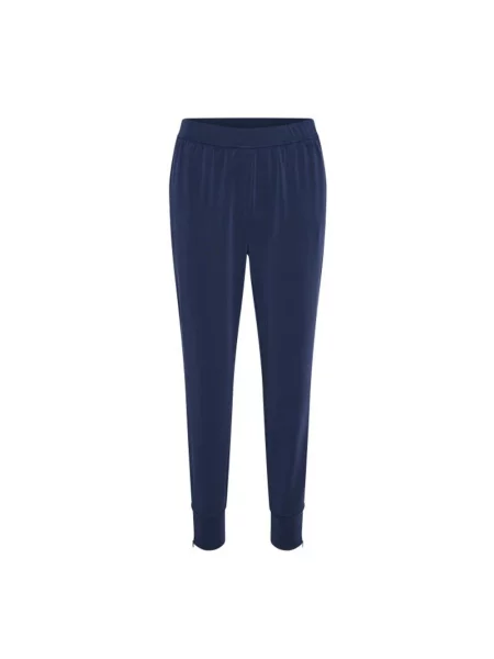 Lniane spodnie My Essential Wardrobe niebieskie