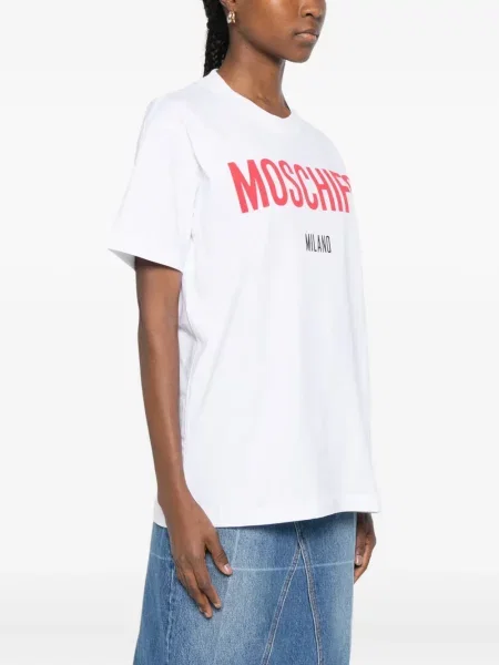 Tricou Moschino cu imagine alb