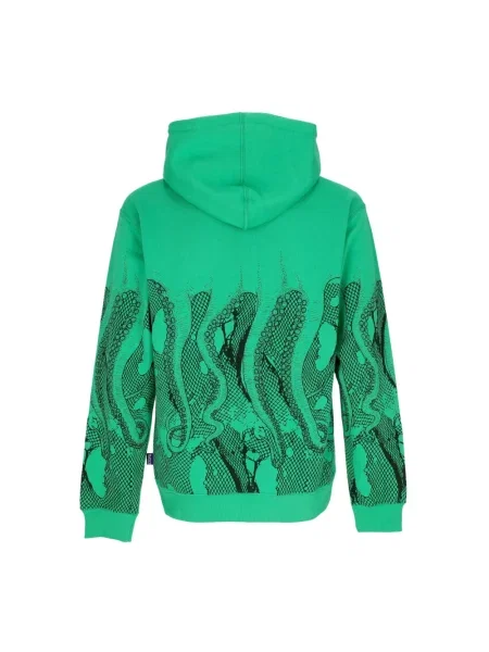 Bluza z kapturem Octopus z siateczką z siateczki zielona
