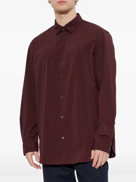 Cămașă Emporio Armani stretch roșu