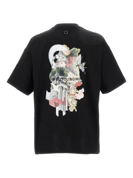 Tricou Wooyoungmi cu broderie negru