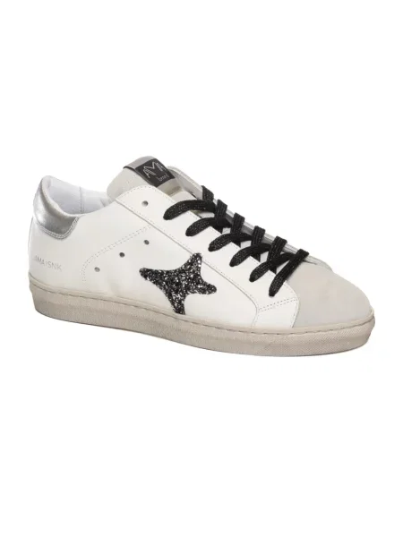 Sneakersy Ama Brand skórzane białe