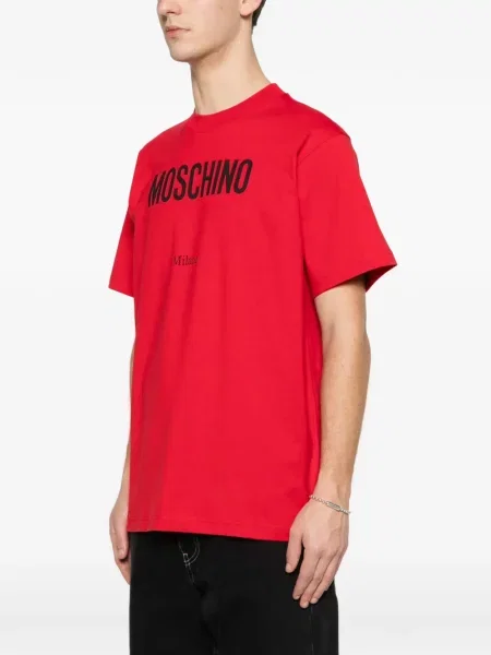 Тениска Moschino с принт червено