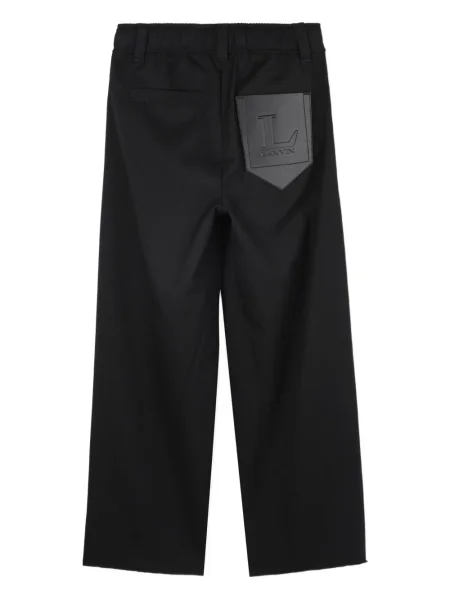 Spodnie dziecięce Lanvin Enfant czarne