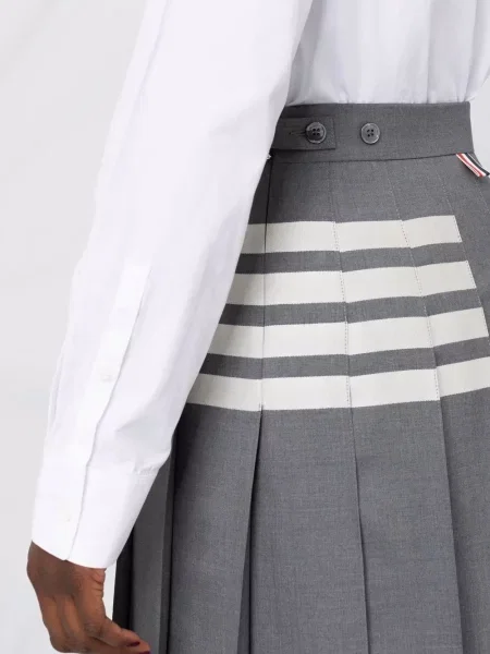 Spódnica plisowana Thom Browne szara