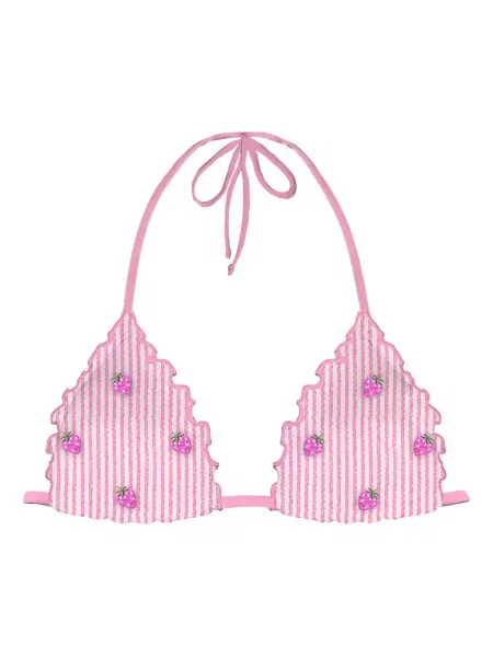 Bikini Mc2 Saint Barth z nadrukiem różowe