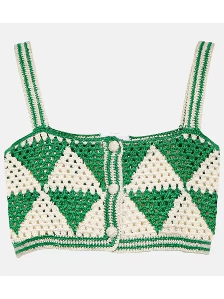 Top Anna Kosturova o krotszym kroju zielony