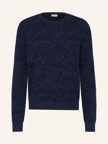 Etro Sweter blau niebieski