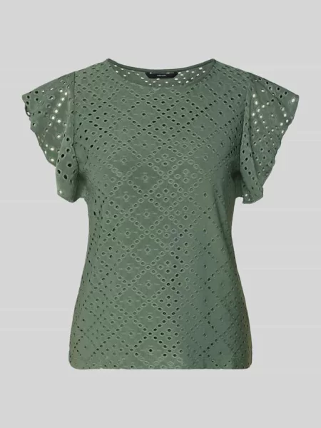 Koszulka z okrągłym dekoltem w kroju regular fit model TASSA' Vero Moda