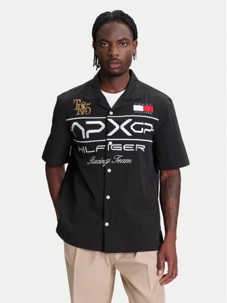 Tommy Hilfiger Cămașă F1 Movie Racing negru