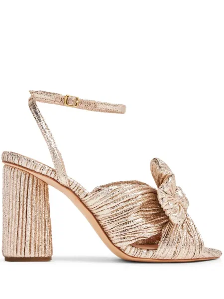 Sandale Loeffler Randall plisate auriu