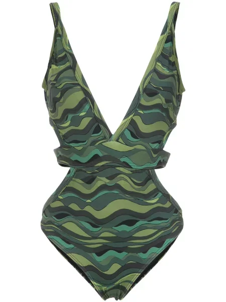 Costum de baie Amir Slama cu imagine verde