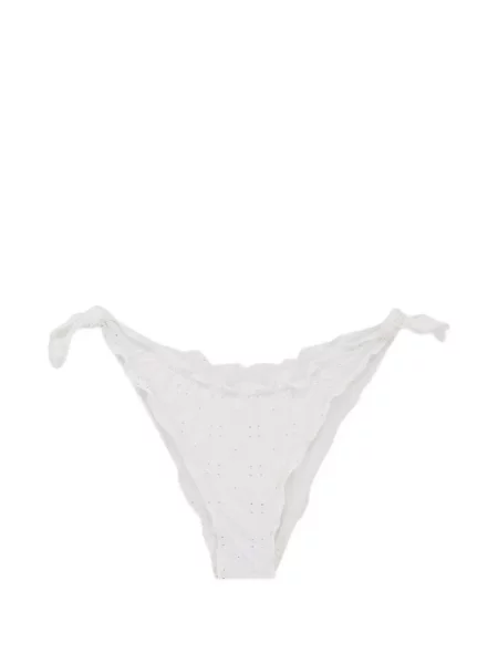 Bikini Mc2 Saint Barth cu broderie clasici alb