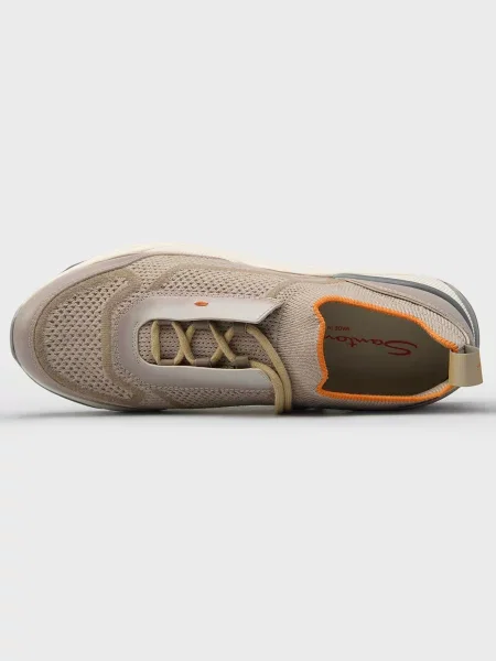 Кроссовки Santoni бежевые