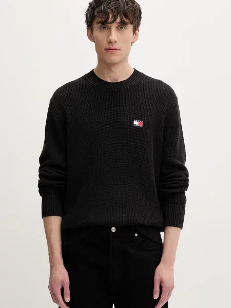 Tommy Jeans pulover pentru bărbați din negru
