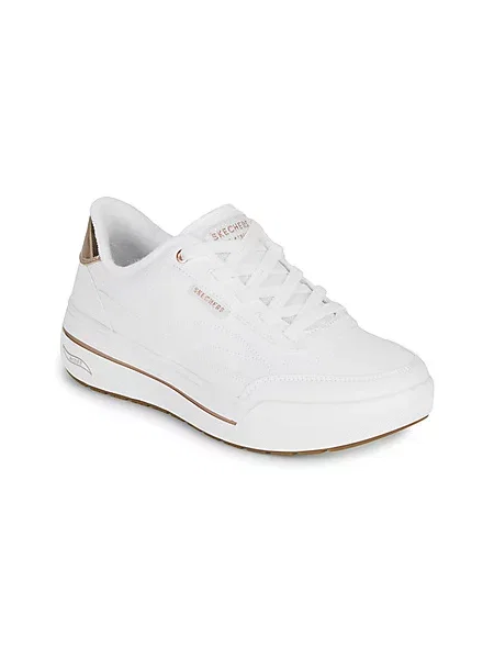 Hlačke slip Skechers bela