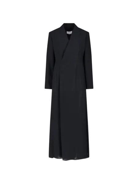 Rochie maxi Maison Margiela cu decolteu în V negru