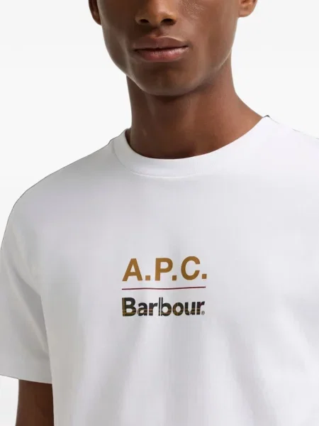 Tricou Barbour cu imagine alb