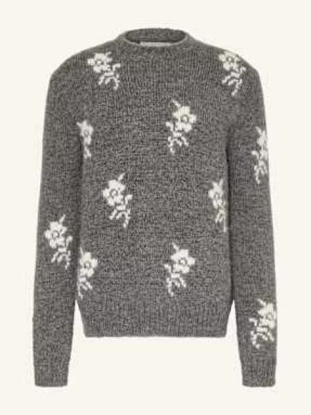 Jil Sander Sweter Z Alpaki grau szary