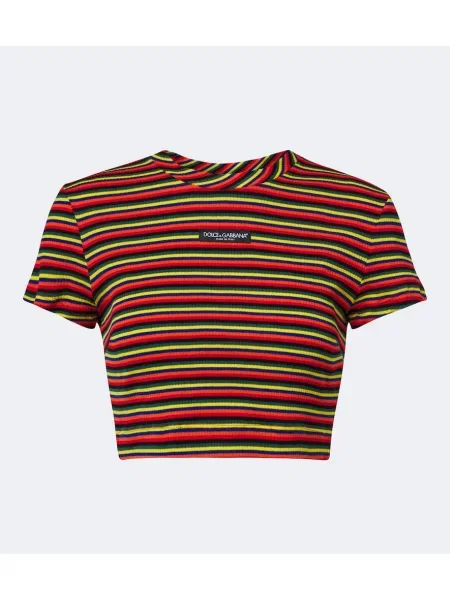 Decupat tricou Dolce&gabbana cu dungi