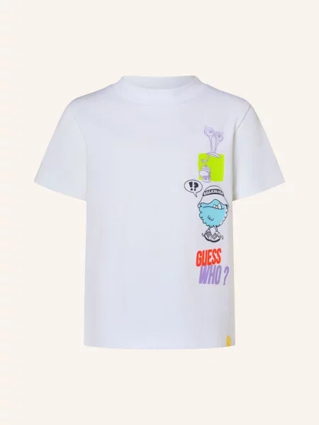 Billieblush Tričko / fialová / neonově žlutá bílá