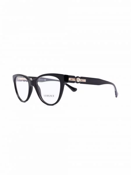 Katės akių akiniai nuo saulės Versace Eyewear su autografu juoda