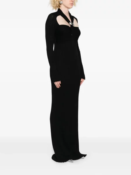 Rochie maxi Giuseppe Di Morabito de cristal de costum negru