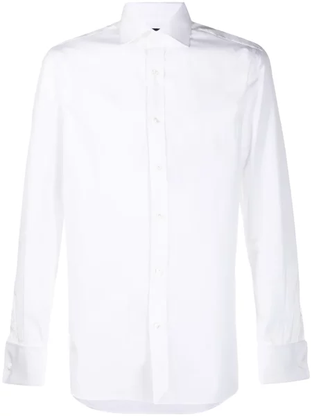 Cămașă Polo Ralph Lauren din poplin de costum alb