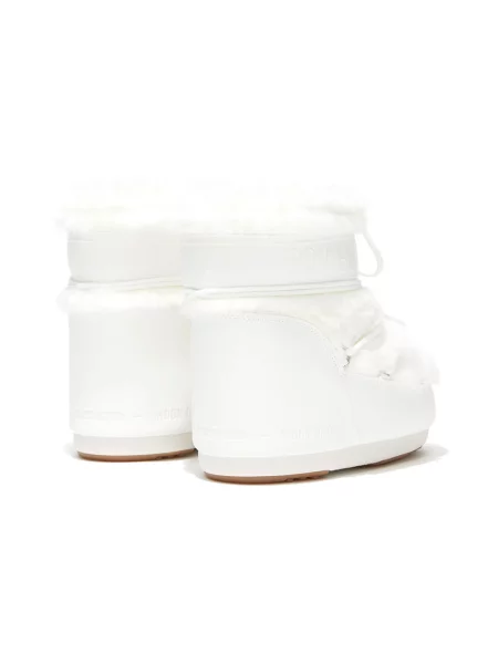 Śniegowce Moon Boot Icon Low Faux Fur białe