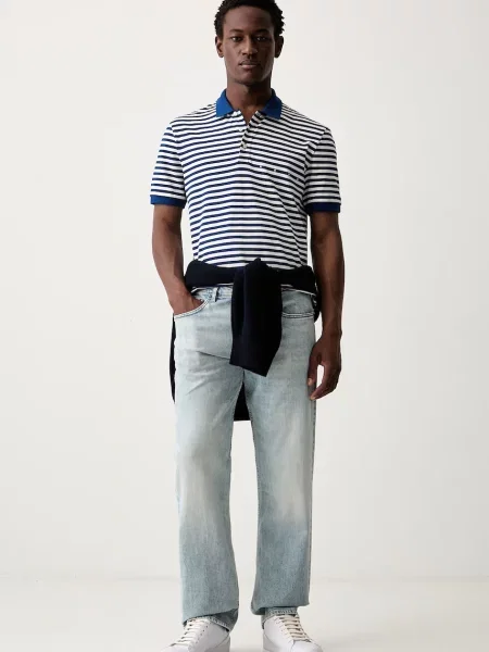Tricou polo Hugo albastru