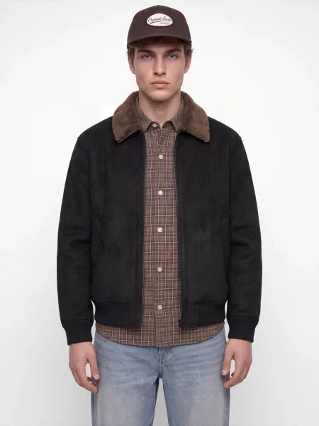 Jack & Jones Premium Přechodná bunda JPRCCLUKE hnědá černá