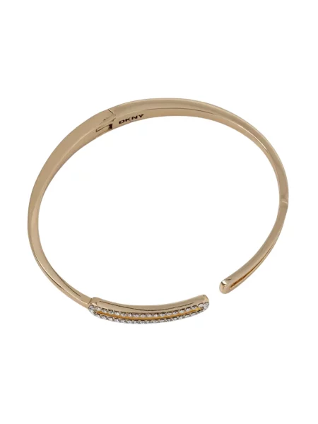 DKNY bransoletka metalowa żółta